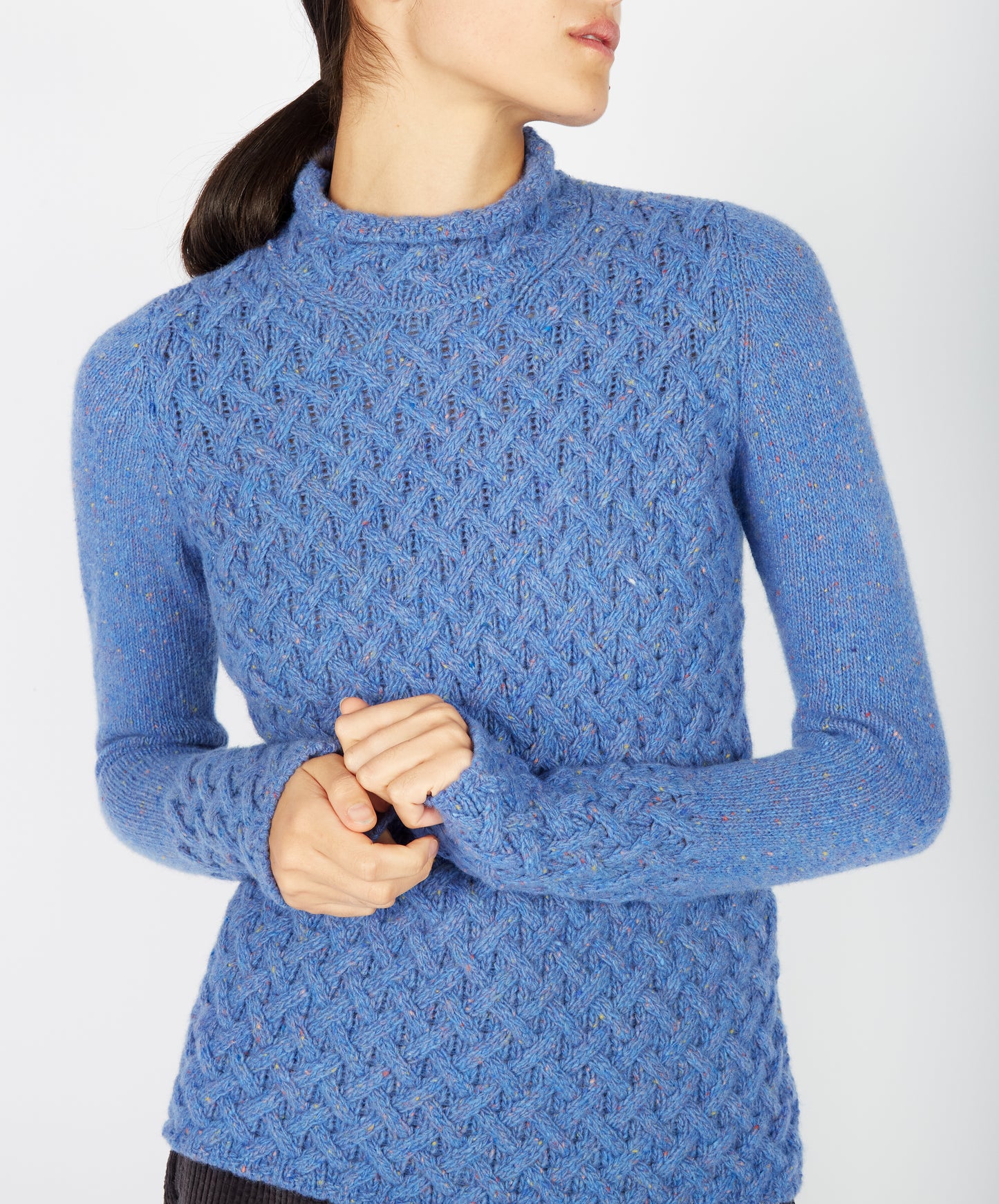 IrelandsEye Knitwear Trellis Sweater Marina