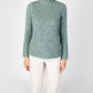 IrelandsEye Knitwear Trellis Sweater Ocean Mist