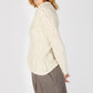 IrelandsEye Knitwear Lambay Lattice Cable Aran Sweater Natural