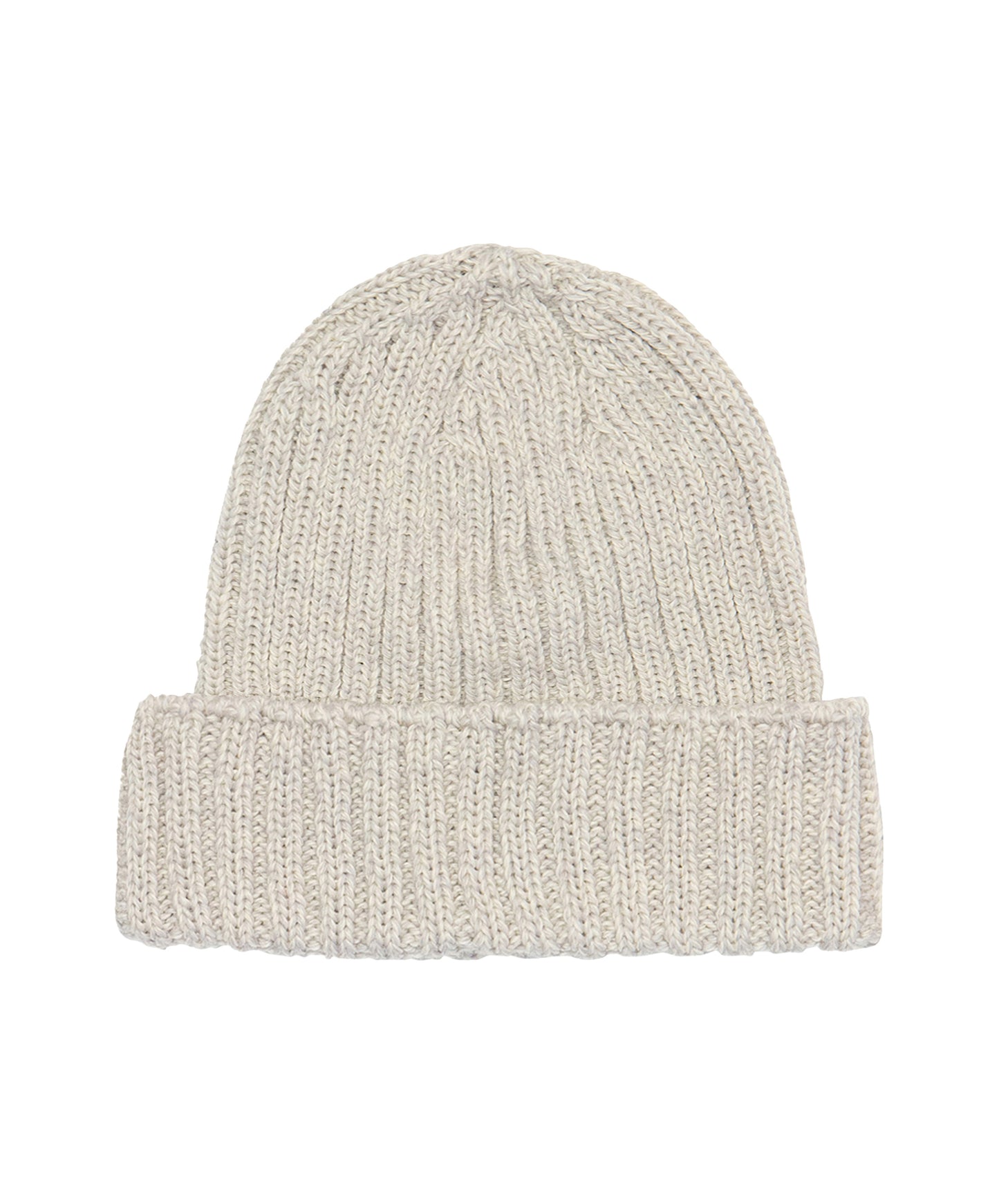 IrelandsEye Knitwear Ribbed Merino Hat Stone Marl