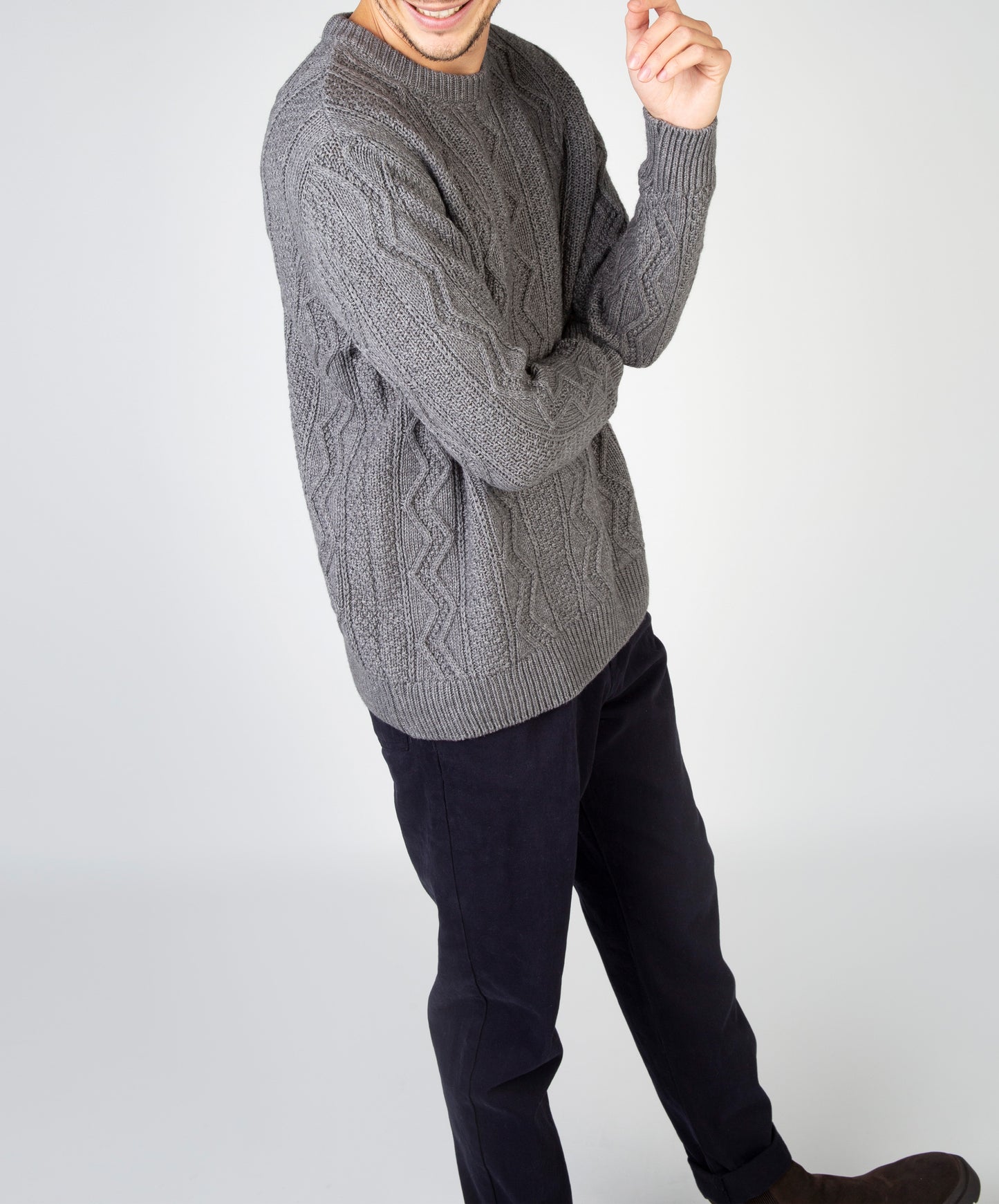 Cosan Crew Neck Sweater Grey Frost