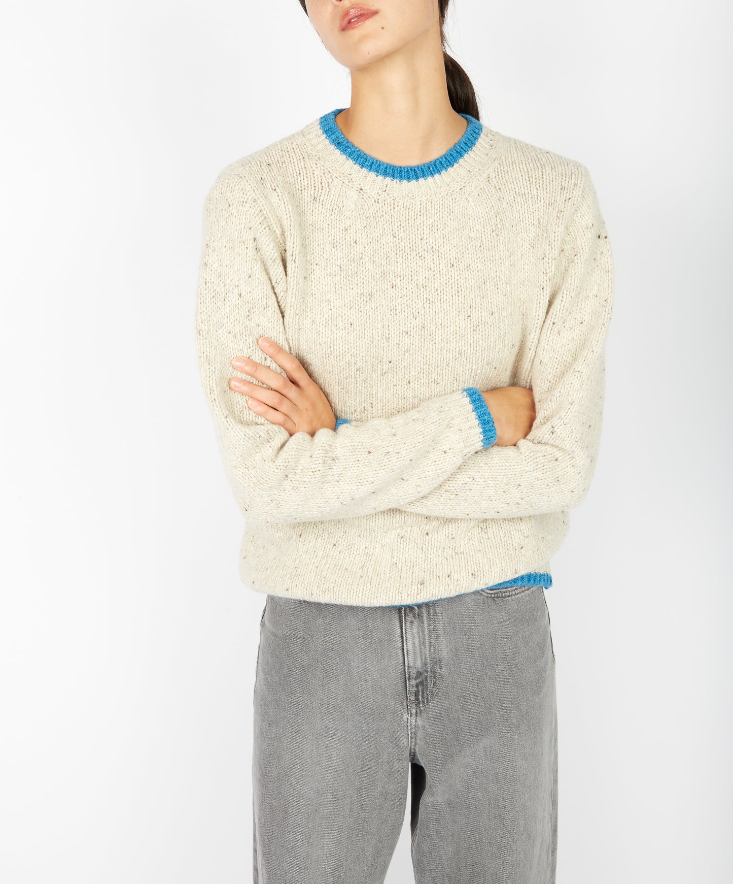 Slaney Crew Neck Sweater Chalkstone
