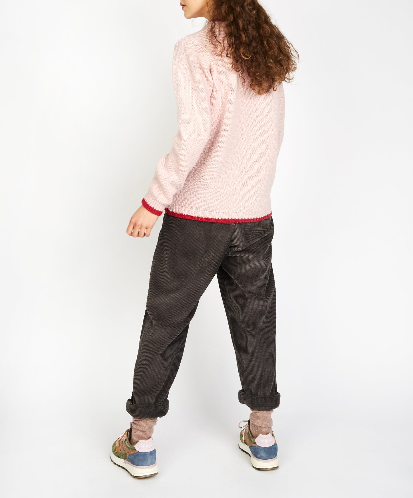 IrelandsEye Knitwear Slaney Crew Neck Sweater Pink Mist