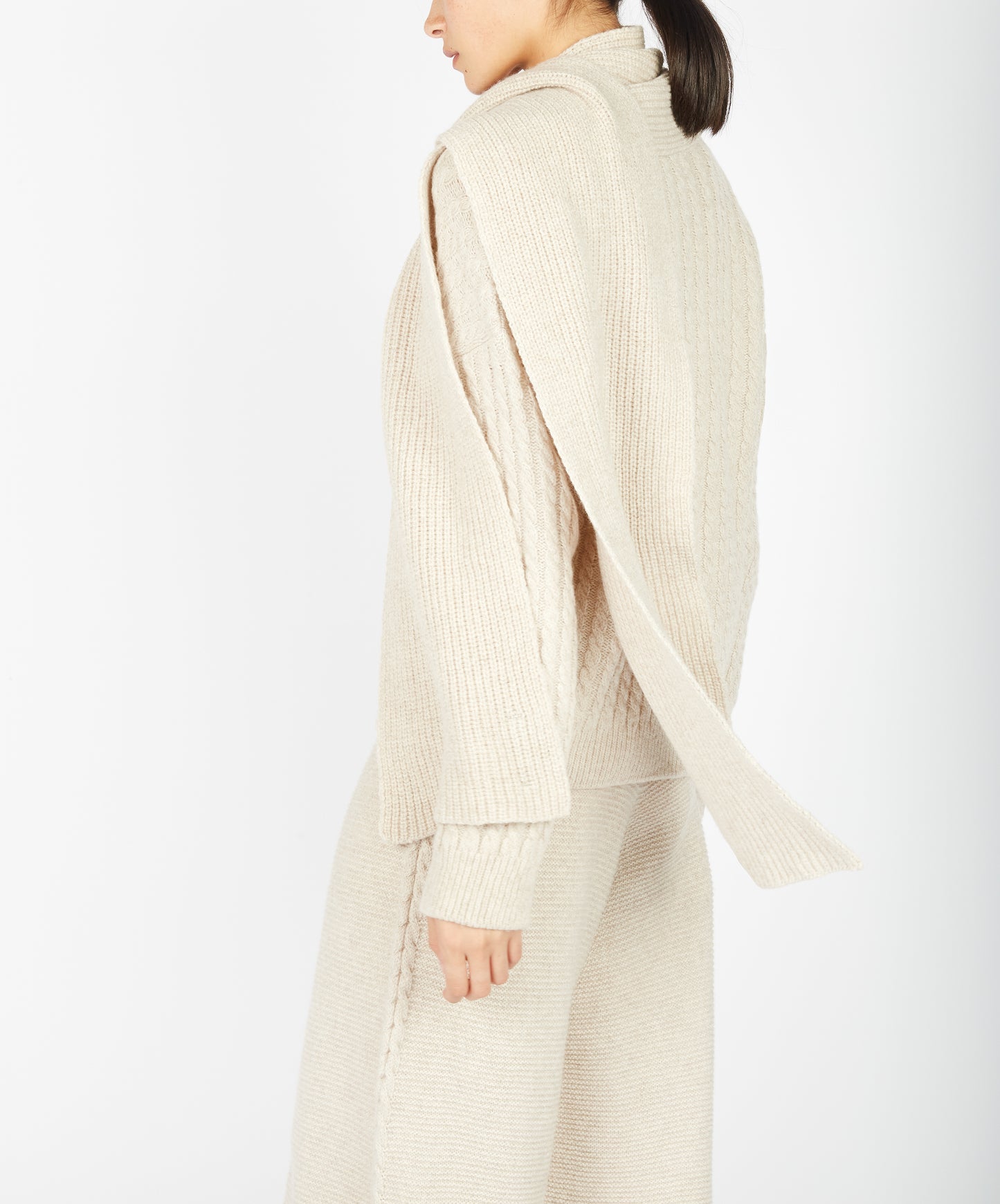 IrelandsEye Knitwear Sparrow Scarf Bone