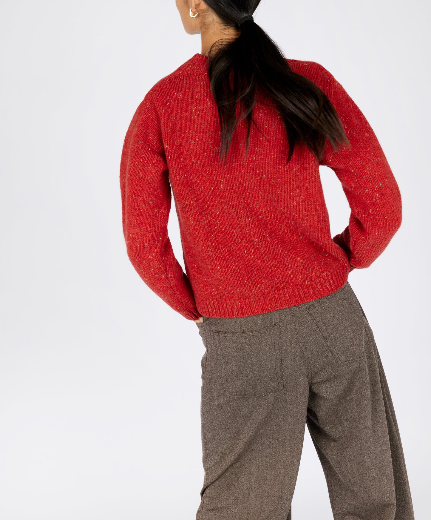 IrelandsEye Knitwear Kayla V-Neck Chilli