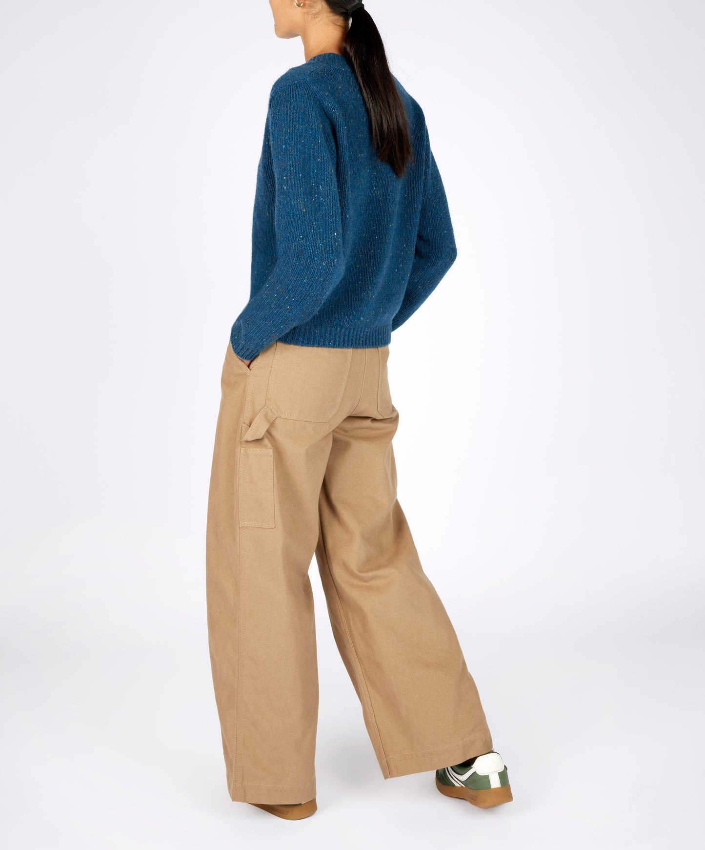 IrelandsEye Knitwear Kayla V-Neck Ink Marl