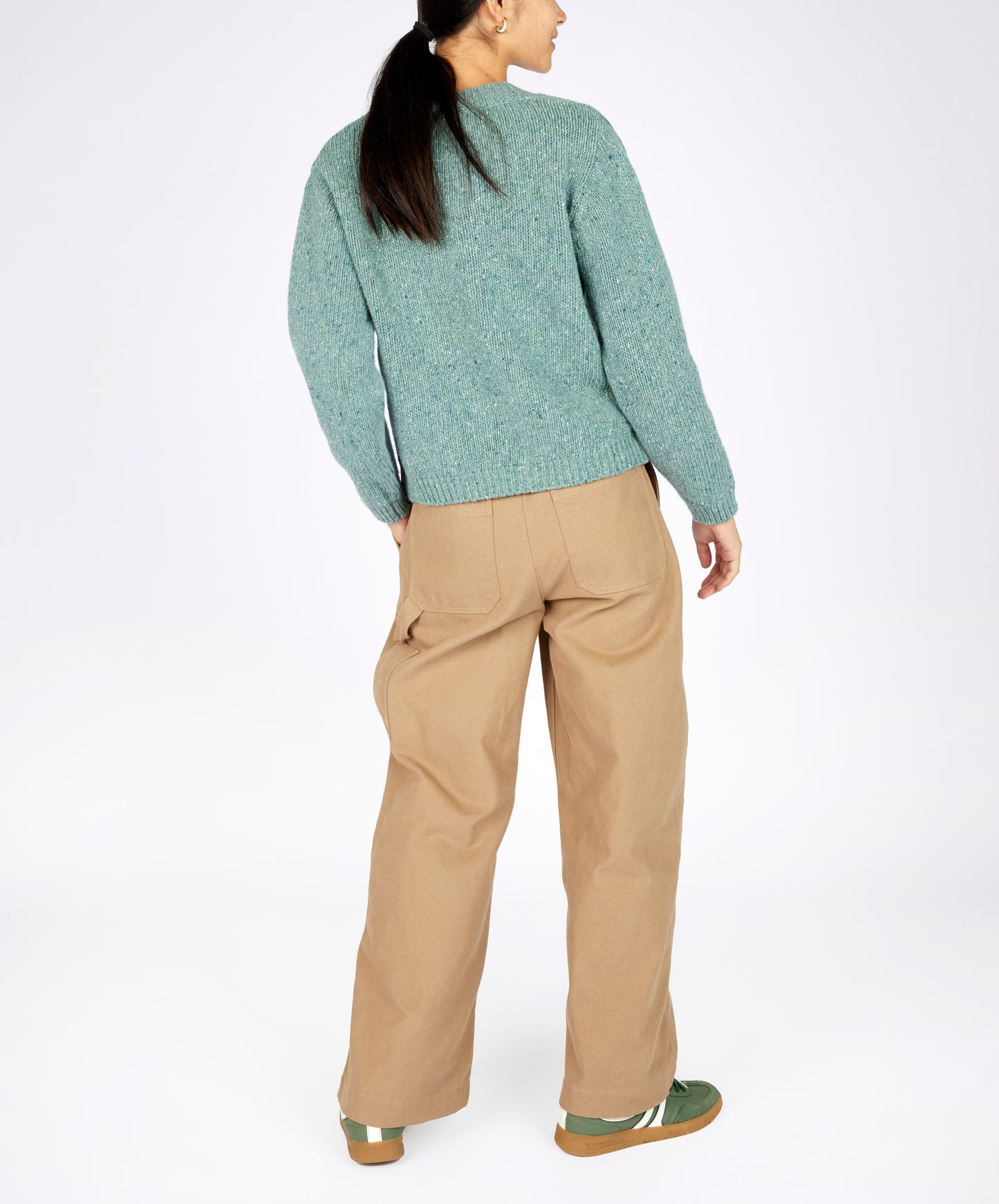 IrelandsEye Knitwear Kayla V-Neck Ocean Mist