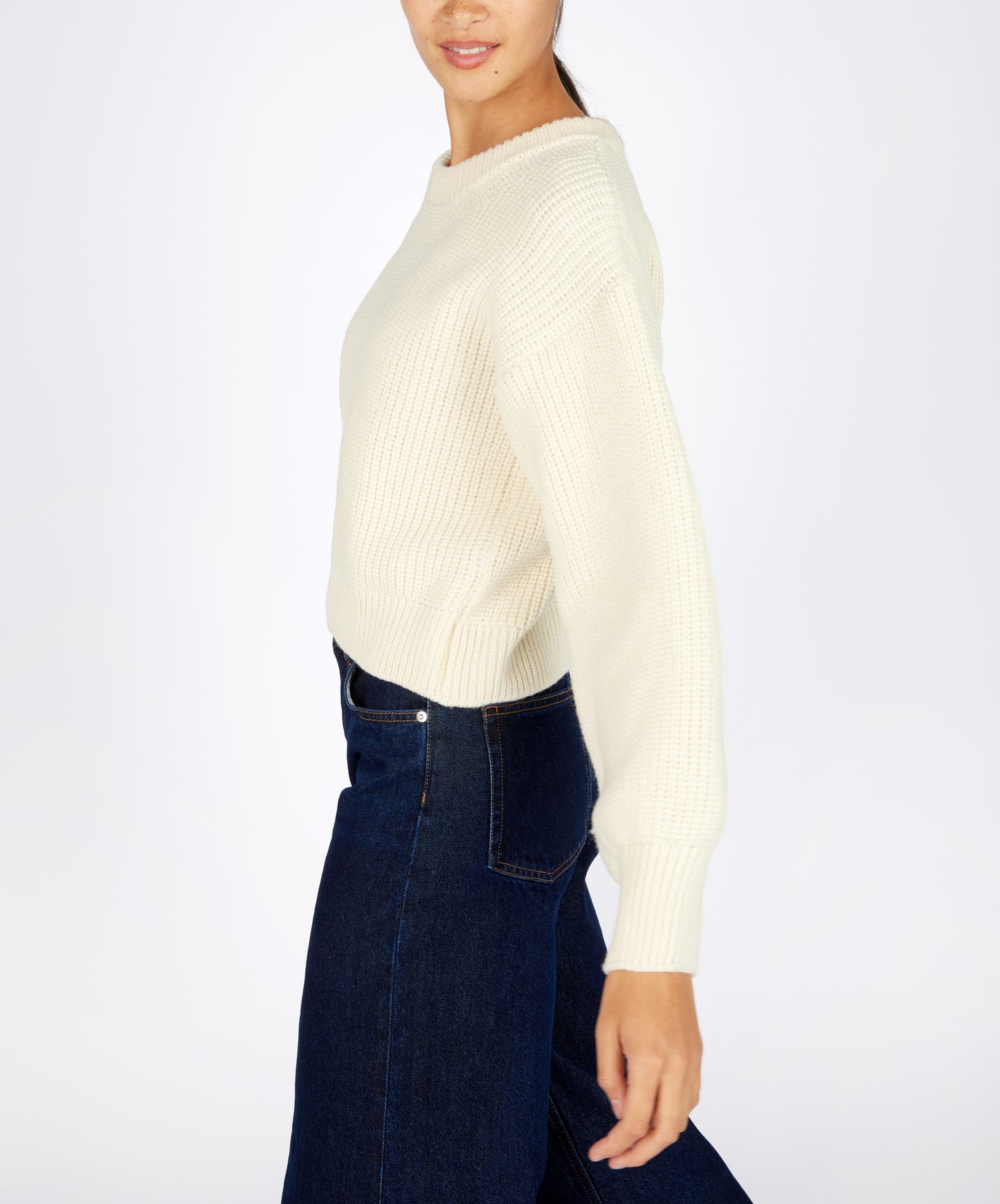 IrelandsEye Knitwear The 'Nuada' Crew Neck Natural