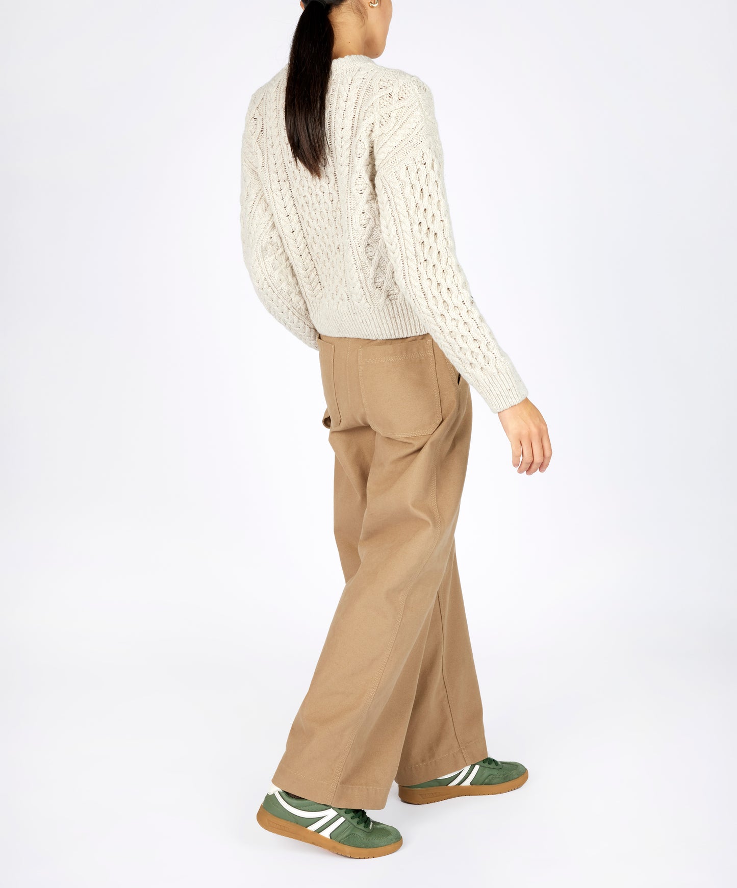 IrelandsEye Knitwear Cara Crew Neck Chalkstone