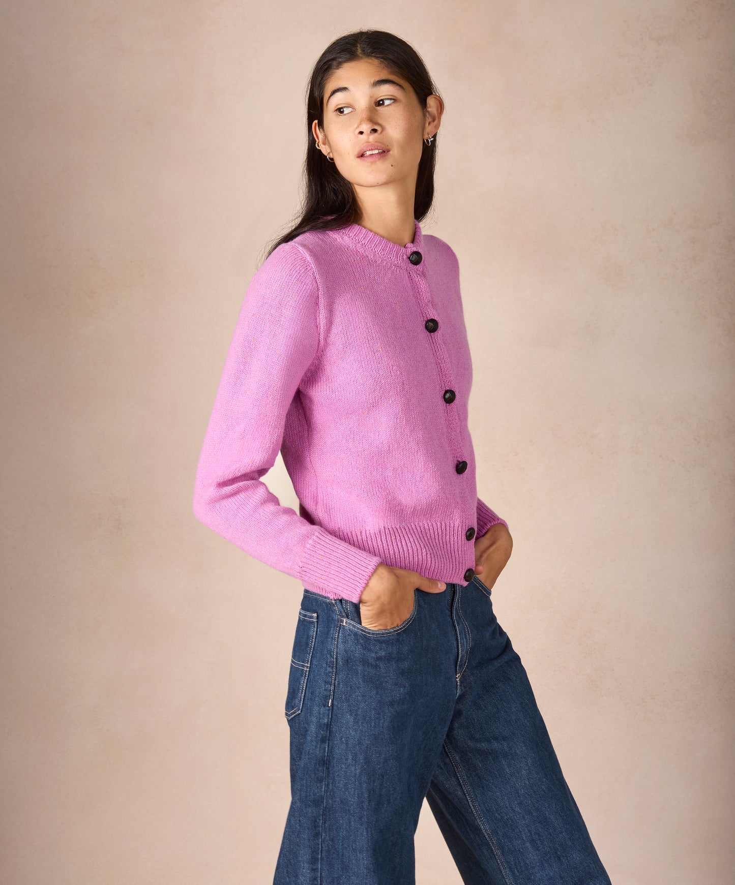 IrelandsEye Knitwear The 'Cassia' Cardigan Heather