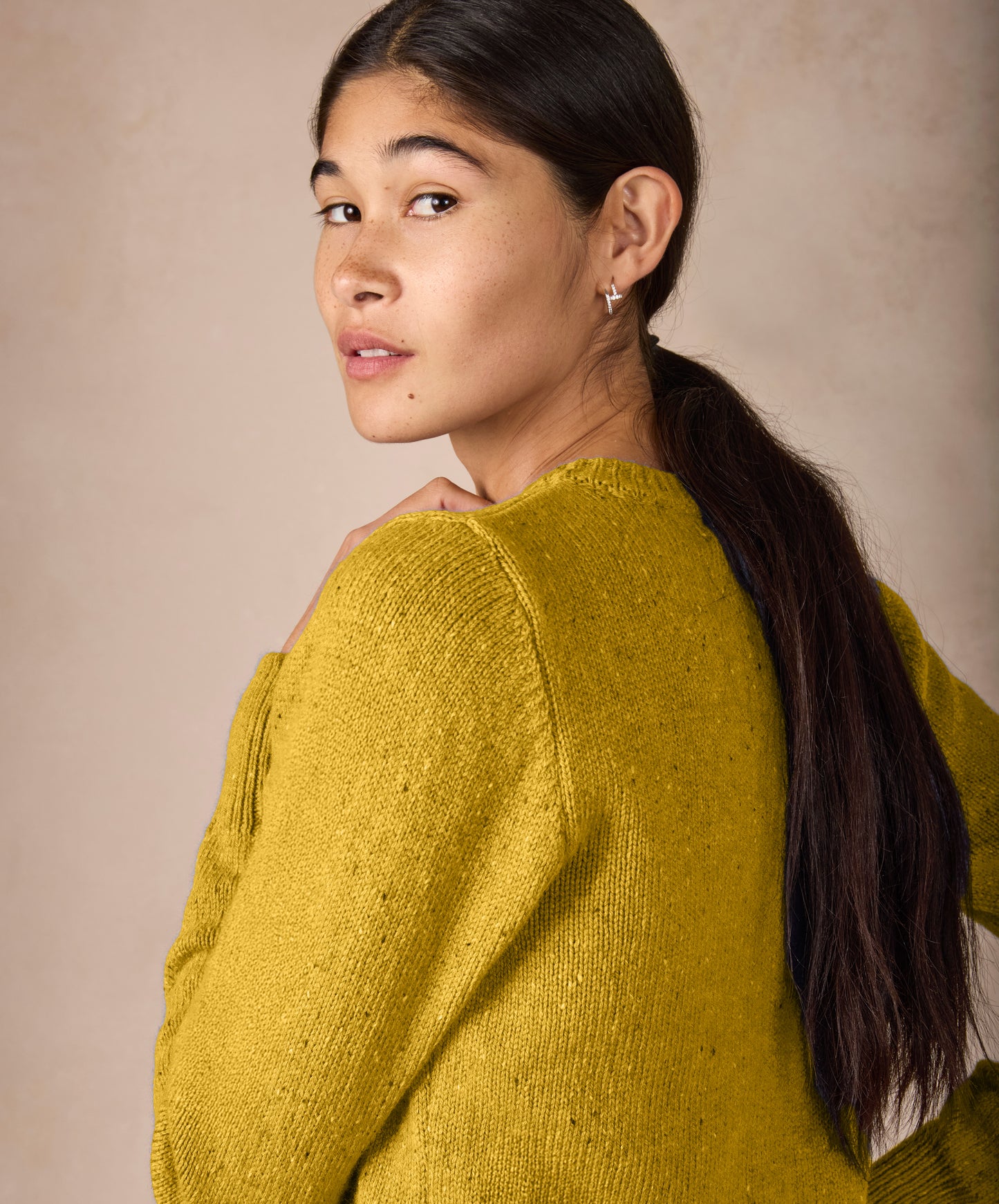 IrelandsEye Knitwear The 'Cassia' Cardigan Lichen