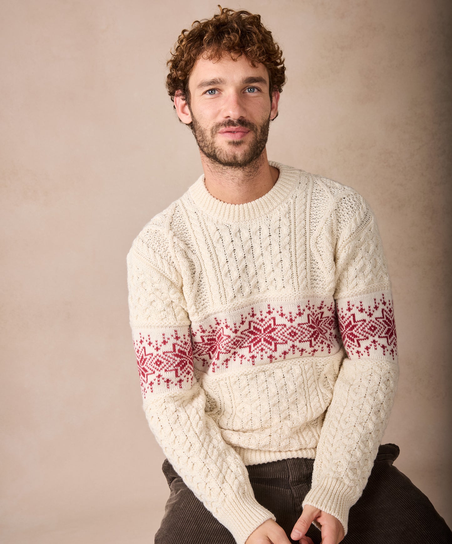 IrelandsEye Knitwear The Christmas Sweater Natural