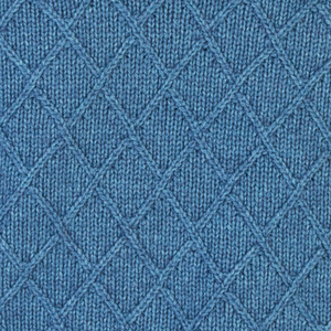 IrelandsEye Knitwear Swatch- Lambswool and Cotton- Harbour Blue