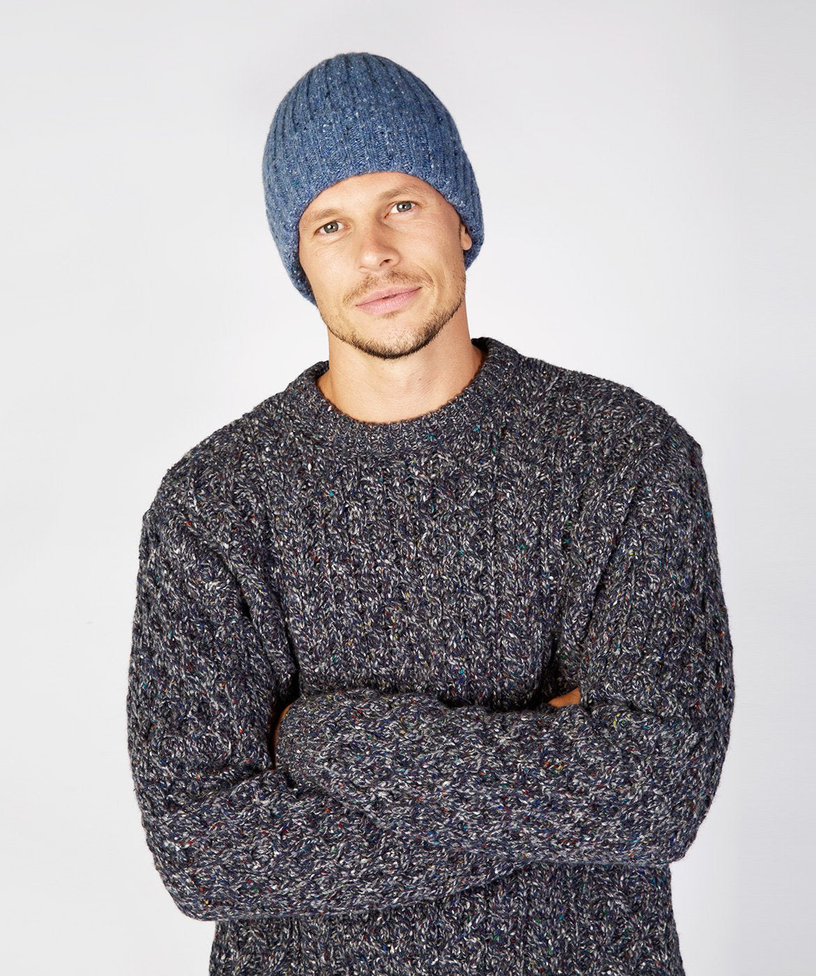 Luxe Ribbed Hat Blue Ocean