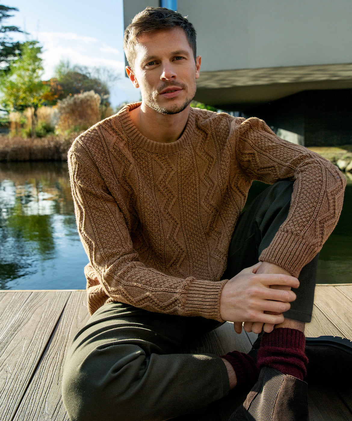 Cosan Crew Neck Sweater Nutmeg