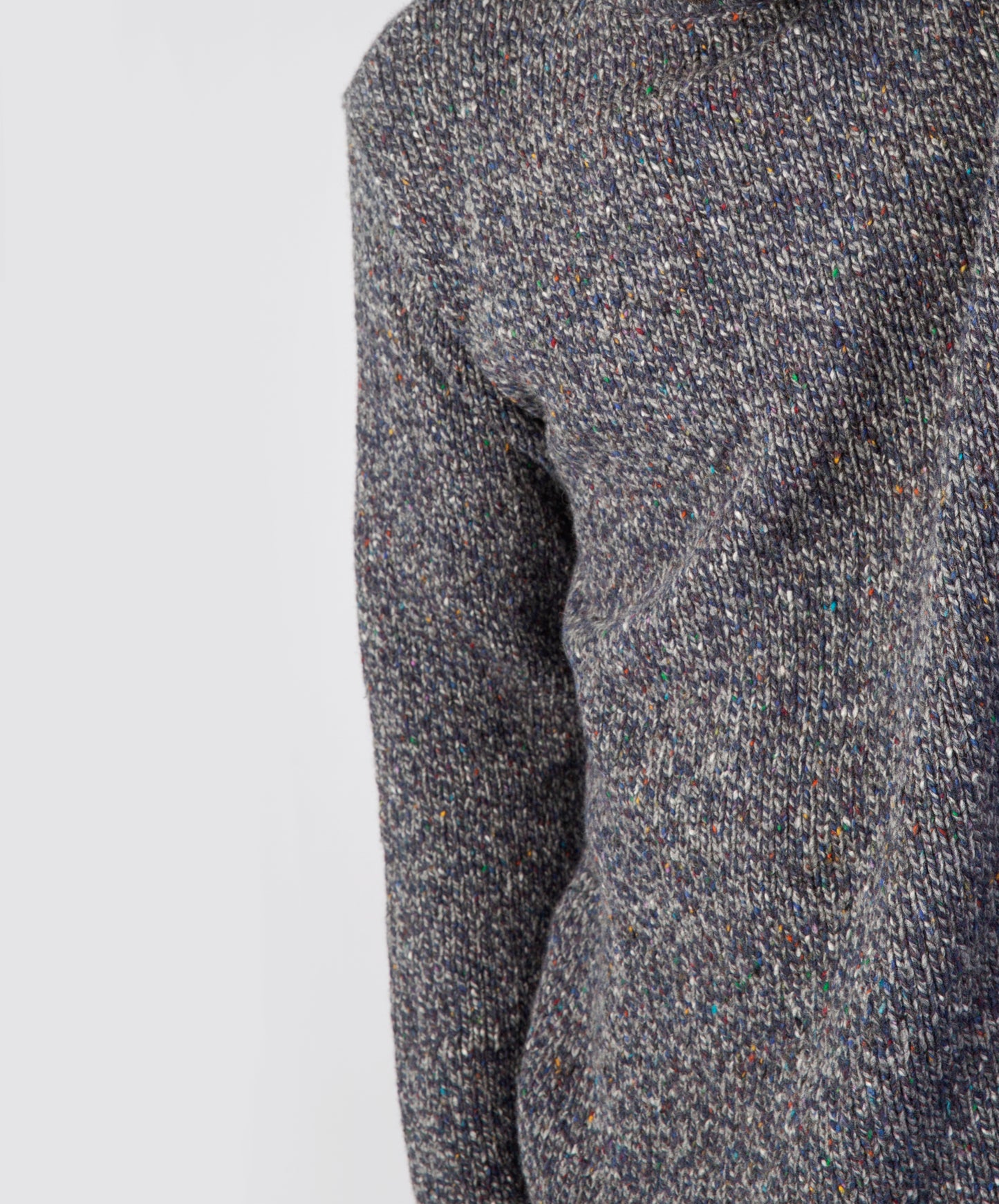 IrelandsEye Knitwear Roundstone Sweater Navy Marl