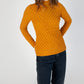 IrelandsEye Knitwear Trellis Sweater Mustard