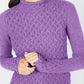 IrelandsEye Knitwear Trellis Sweater Orchid