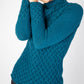 IrelandsEye Knitwear Trellis Sweater Teal Harbour