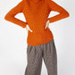 IrelandsEye Knitwear Trellis Sweater Terracotta