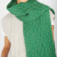 IrelandsEye Knitwear Merino Aran Scarf Green Marl