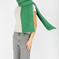 IrelandsEye Knitwear Merino Aran Scarf Green Marl