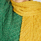 IrelandsEye Knitwear Merino Aran Scarf Sunflower