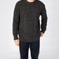 IrelandsEye Knitwear Carraig Luxe Aran Sweater Charcoal