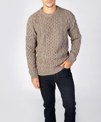 The Carraig Luxe Cashmere Aran Sweater Rocky Ground