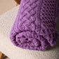 IrelandsEye Knitwear Aran Throw Lilac Marl