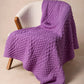 IrelandsEye Knitwear Aran Throw Lilac Marl