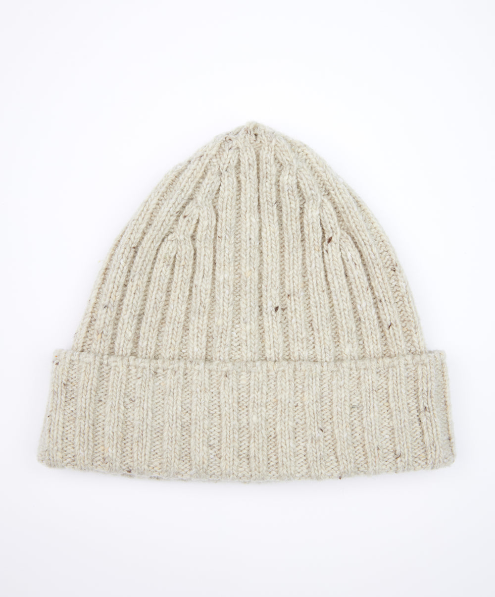 Luxe Ribbed Hat Chalkstone IrelandsEye Knitwear display picture 2