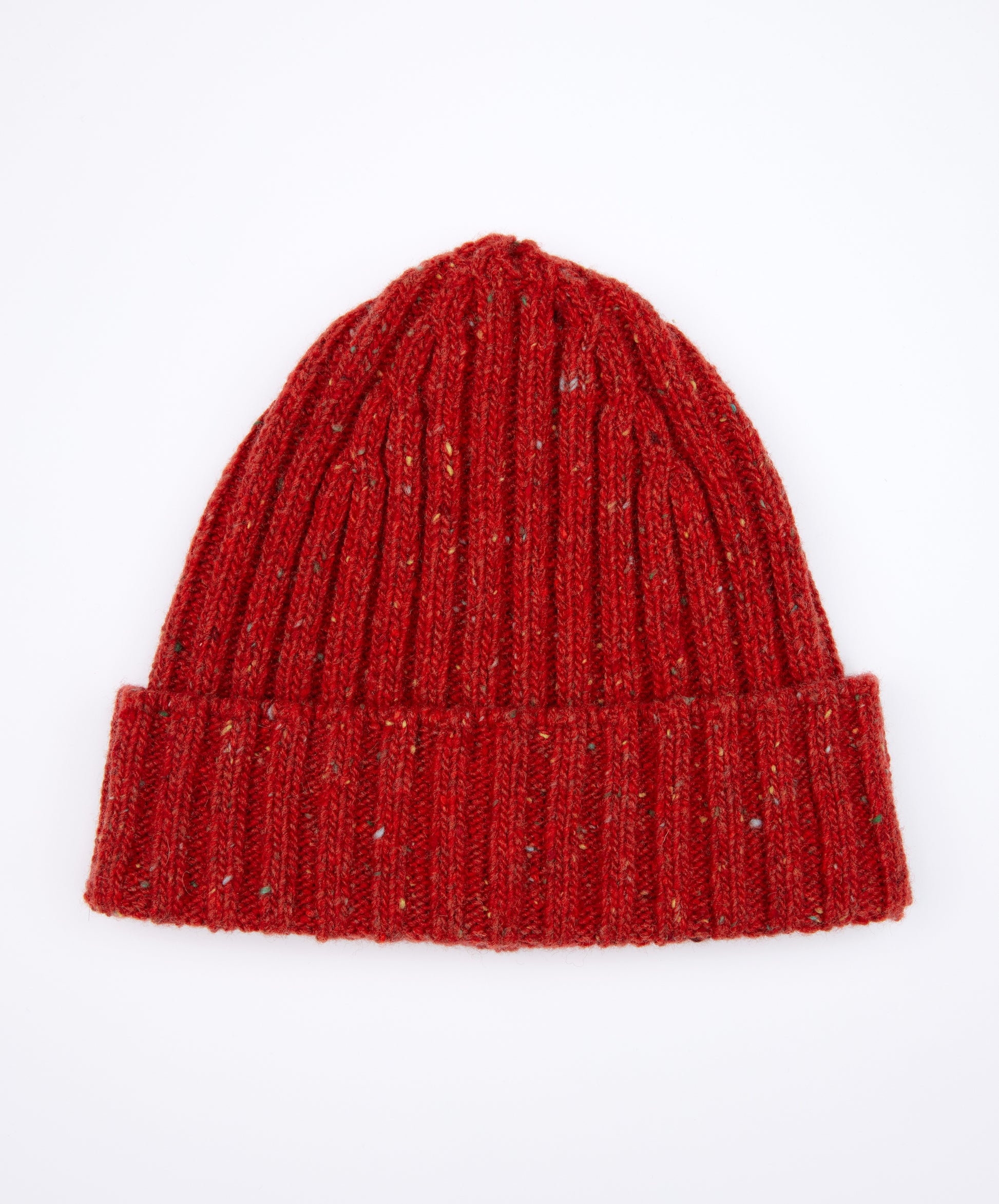 IrelandsEye Knitwear Luxe Ribbed Hat Chilli