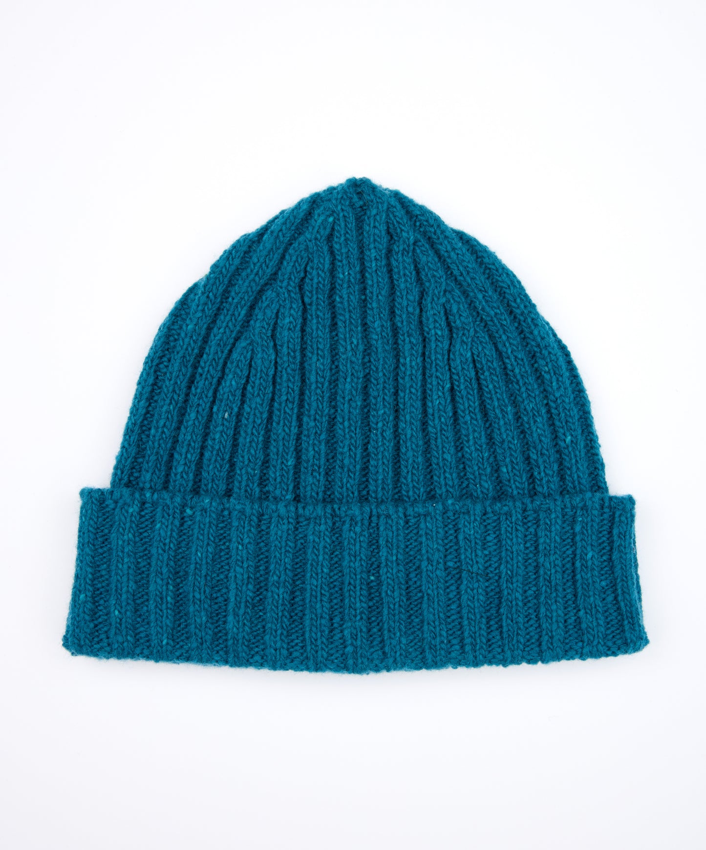 IrelandsEye Knitwear Luxe Ribbed Hat Teal Harbour