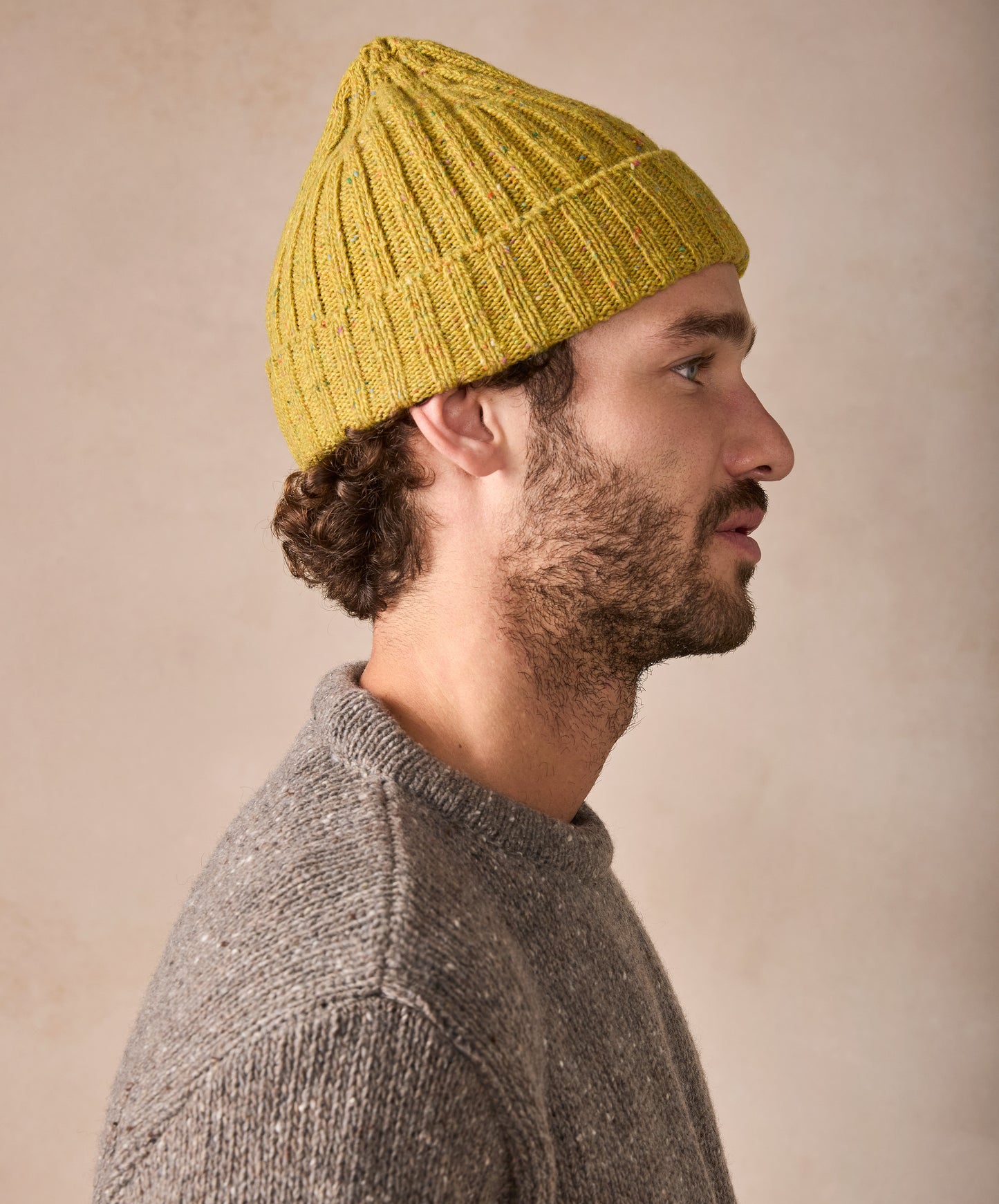 IrelandsEye Knitwear Luxe Ribbed Hat Lichen 