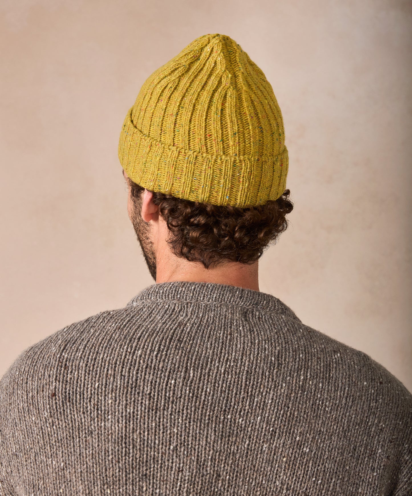 IrelandsEye Knitwear Luxe Ribbed Hat Lichen 