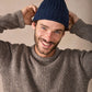 IrelandsEye Knitwear Luxe Ribbed Hat Rich Navy