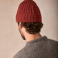 IrelandsEye Knitwear Luxe Ribbed Hat Copper Marl