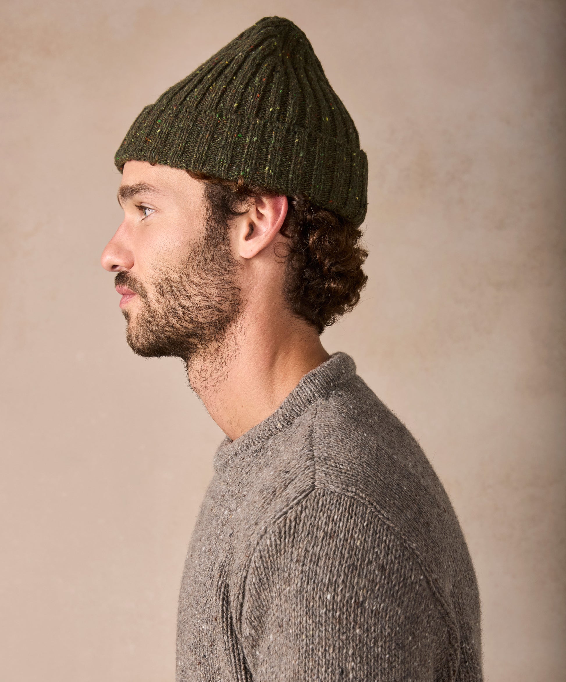 Luxe Ribbed Hat Loden