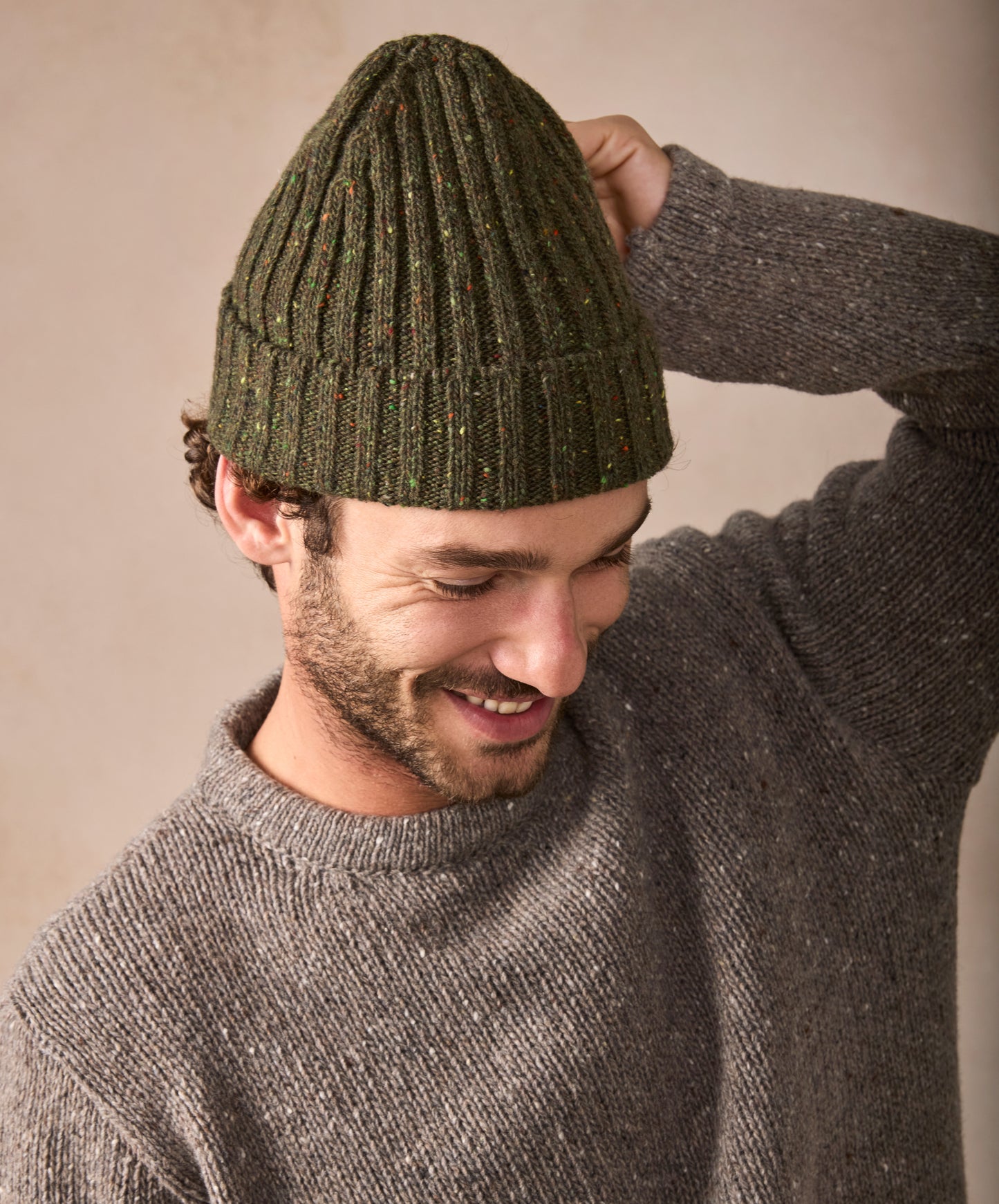 Luxe Ribbed Hat Loden