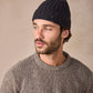 IrelandsEye Knitwear Luxe Ribbed Hat Night Marl