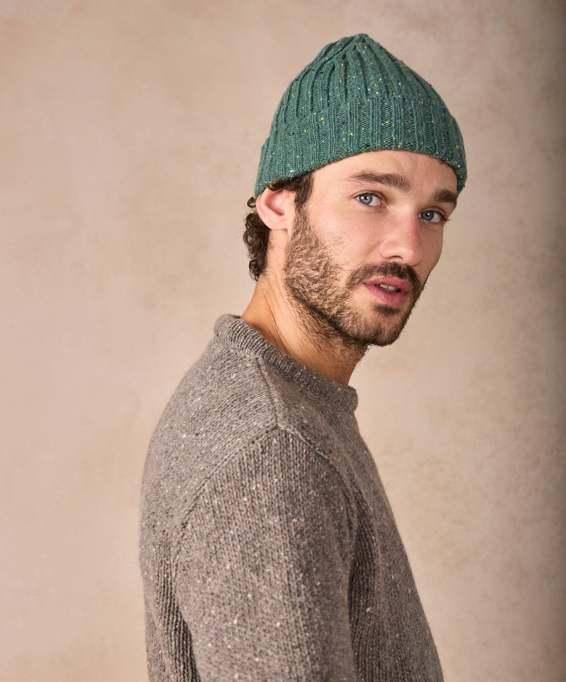 IrelandsEye Knitwear Luxe Ribbed Hat Wave
