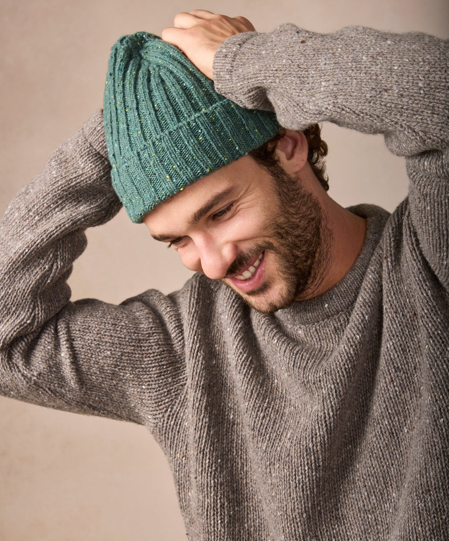 IrelandsEye Knitwear Luxe Ribbed Hat Wave