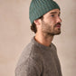 IrelandsEye Knitwear Ribbed Merino Hat Fern Marl 