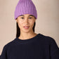 IrelandsEye Knitwear Ribbed Merino Hat Lilac Marl 