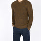 IrelandsEye Knitwear Crosshaven Ribbed Crew Neck Sweater Desert Marl