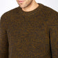 IrelandsEye Knitwear Crosshaven Ribbed Crew Neck Sweater Desert Marl