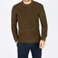 IrelandsEye Knitwear Crosshaven Ribbed Crew Neck Sweater Desert Marl