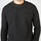 IrelandsEye Knitwear Crosshaven Ribbed Crew Neck Sweater Graphite