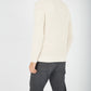 IrelandsEye Knitwear Crosshaven Ribbed Crew Neck Sweater Natural